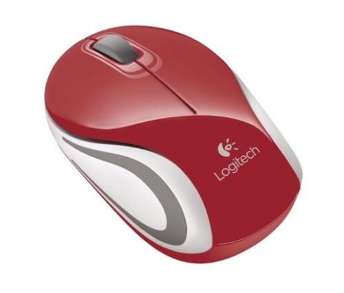  Logitech M187 vezeték nélküli optikai egér piros (910-002732) 