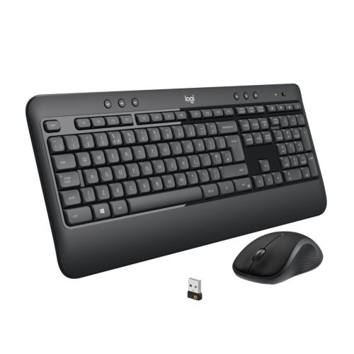  Logitech MK540 Advanced vezeték nélküli angol billentyűzet + optikai egér (US) fekete (920-008685) 