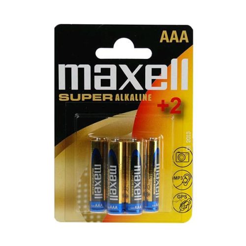  Maxell Alkáli AAA ceruza elem (6db / csomag)  (LR03) 