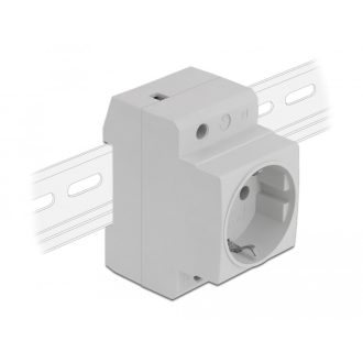   Delock Csatlakozóaljzat egy oldalsó földelési kapcsolattal a DIN sínhez 5 darab (11472)