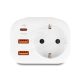 Delock tápcsatlakozó gyerekzárral és USB PD töltővel 20 W