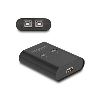 Delock USB 2.0 kapcsoló 2 PC - 1 eszköz (11503)