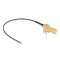 Delock Antenna kábel SMA 90  PCB anya válaszfali csatlakozóval apa I-PEX Inc., MHF  4L-dugó 1.13 15 cm menethossz 15 mm (12031)