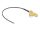 Delock Antenna kábel RP-SMA 90  PCB anya válaszfali csatlakozóval apa I-PEX Inc., MHF  4L-dugó 1.13 15 cm menethossz 15 mm (12032)