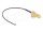 Delock Antenna kábel SMA 90  PCB anya válaszfali csatlakozóval apa I-PEX Inc., MHF  I-dugó 1.13 15 cm menethossz 15 mm