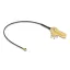 Delock Antenna kábel RP-SMA 90  PCB anya válaszfali csatlakozóval apa I-PEX Inc., MHF  I-dugó 1.13 15 cm menethossz 15 mm (12039)