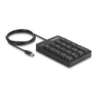   Delock USB Type-C -billentyűzet 19 billentyűvel (fekete) (12108)