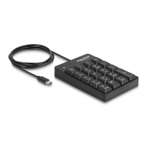 Delock USB Type-C -billentyűzet 19 billentyűvel (fekete) (12108)