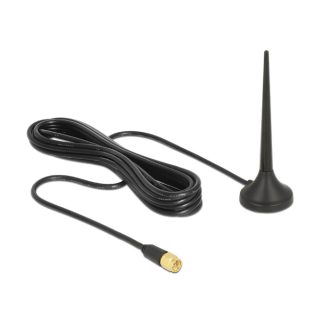   Delock LTE / GSM / UMTS antenna SMA-dugó 3 dBi irányítatlan, rögzített, mágneses talppal és csatlako (12416)