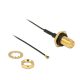 Delock RP-SMA Jack Bulkhead antenna kábel > MHF IV / HSC MXHP32 kompatibilis dugó 200 mm (12460)