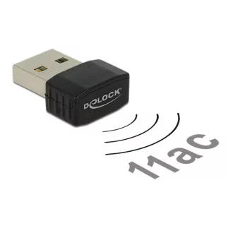   DELOCK LTE USB 2.0 WLAN kétsávos AC/A/B/G/N nano jeladó 433 mb/s (12461)