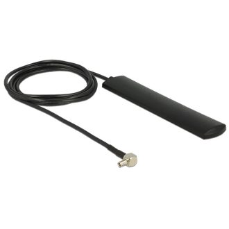   Delock LTE antenna TS-9 dugó 3 dBi mindenirányú fix fekete öntapadós rögzítéssel (12479)