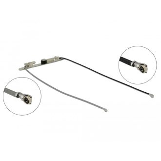   Delock WLAN ikerantenna, 2 x MHF  4L csatlakozódugó 802.11 ac/a/h/b/g/n, 1,12 - 3,18 dBi 1.13 , 36 c (12551)