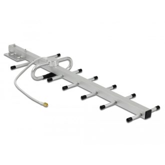   Delock LPWAN 806 - 896 MHz Yagi antenna SMA-dugó 10 dBi irányított, rögzített, kültéri fali és állít (12569)