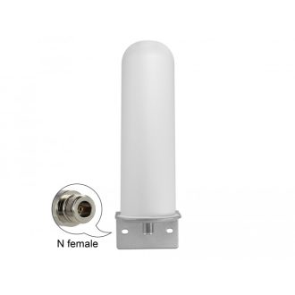   Delock Nagy hatótávolságú LTE-es N típusú mindenirányú antenna (anya) 4 - 6 dBi teljesítményű 22 cm- (12571)