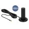 Delock 5G LTE antenna SMA-dugó 0 - 3 dBi irányítatlan, rögzített, mágneses talppal és csatlakozókábe (12590)