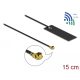 Delock WLAN 802.11 ac/ax/a/h/b/g/n Antenna, MHF  I csatlakozódugó, 2 - 4 dBi, 15 cm-es NYÁK-lap, bel (12608)