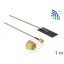 Delock WLAN 802.11 ac/ax/a/h/b/g/n Antenna, SMA csatlakozódugó, 0,5 - 1,2 dBi, RG-178 1 m-es NYÁK-la (12610)