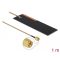 Delock LPWAN antenna SMA dugó 1 - 2 dBi RG-178 1 m PCB belső öntapadó (12620)