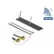 Delock WLAN 802.11 ac/ax/a/h/b/g/n ikerantenna, 2 x MHF  I csatlakozódugó, 2,2   4,0 dBi, 2 x 15 cm- (12627)
