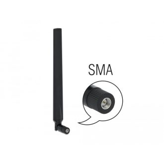   Delock LTE antenna SMA-dugó 1,9 - 2,3 dBi irányított, csuklós csatlakozó, fekete (12635)