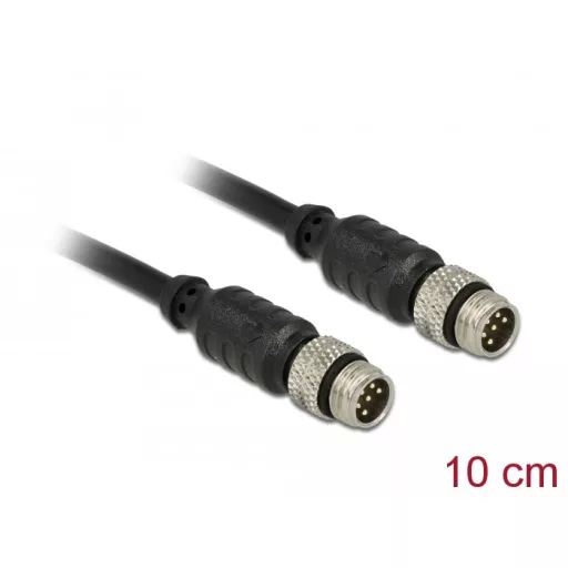 Delock M8 érzékelő / működtető kábel 6 tűs apa 6 tűs apa vízhatlan 10 cm Delock (12688)