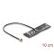 Delock WiFi 6 Antenna I-PEX Inc., MHF  I-dugó 4,5 - 5,0 dBi mindenirányban rögzíthető, csatlakozó kábellel (1.13, 10 cm), NYÁK-lap, belső öntapadós (12724)
