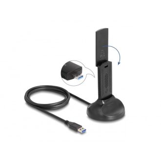   Delock Wi-Fi 6 duális Band WLAN USB adapter AX1800 (1201 + 574 Mbps) (12771)