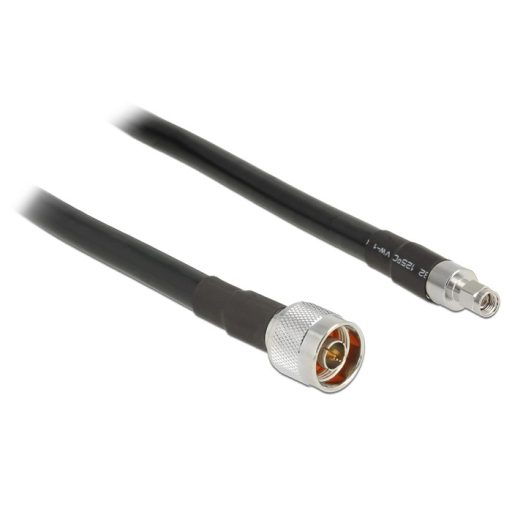 Delock Antennakábel N-dugó > RP-SMA-dugó CFD400 LLC400, 1 m, alacsony veszteség (13019)