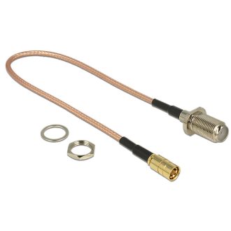   Delock Antennakábel F jack válaszfal > SMB dugó RG-316 25 cm (13024)