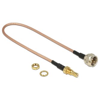   Delock Antennakábel F dugó > SMB jack Bulkhead RG-316 25 cm (13025)