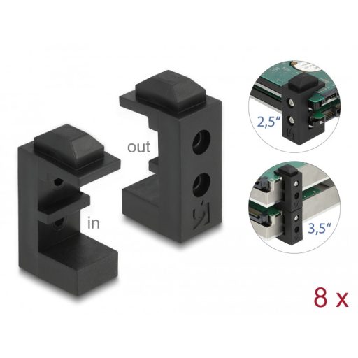 Delock Merevlemez tartó 2.5  és 3.5  HDD / SSD-khez (18027)