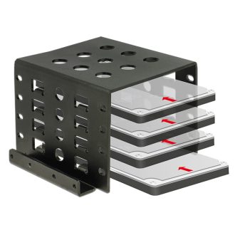 Delock Beépíto keret 4 x 2.5  - 3.5 , fekete (18271)