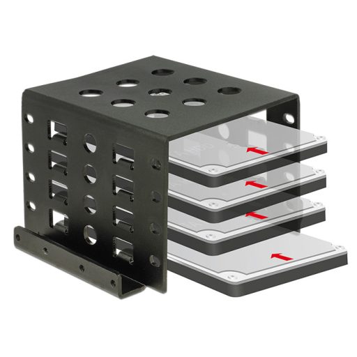 Delock Beépíto keret 4 x 2.5  - 3.5 , fekete (18271)