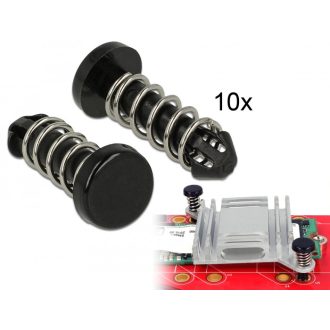   Delock Rúgós, hutoborda rögzíto szegecs 10 darabos készlet fekete (18273)