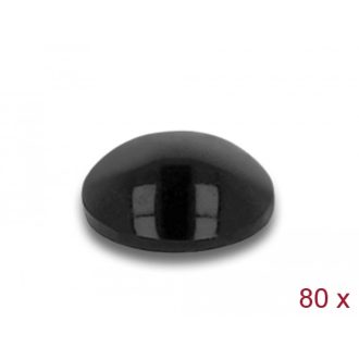   Delock Gumi alátét öntapadós 6 x 2 mm 80 db. fekete (18307)