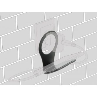   Delock Fekete mobiltelefontöltő tartó csatlakozóaljzathoz (18326)