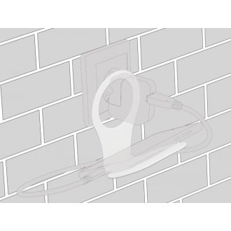   Delock Fehér mobiltelefontöltő tartó csatlakozóaljzathoz (18327)