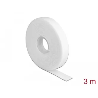   Delock Velcro fehér ragasztó szalag guriga Hx 3 m x Sz 13 mm (18376)
