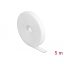 Delock Velcro fehér ragasztó szalag guriga Hx 5 m x Sz 13 mm (18377)