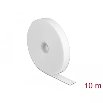   Delock Velcro fehér ragasztó szalag guriga Hx 10 m x Sz 20 mm (18382)