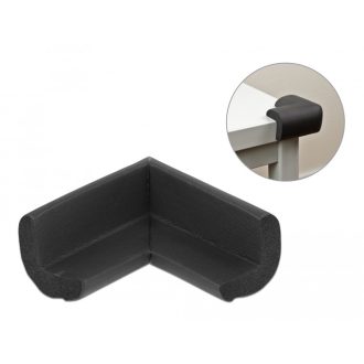   Delock Öntapadós habszivacs sarokvédő, 70 x 67 x 35 mm méretű, fekete (18398)