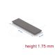 Delock Hővezető párna 70 x 20 x 1,75 mm M.2 modulokhoz 3,2 W/mK   alacsony olaj szivárgás