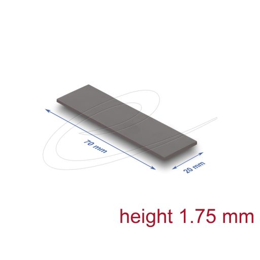Delock Hővezető párna 70 x 20 x 1,75 mm M.2 modulokhoz 3,0 W/mK (18474)