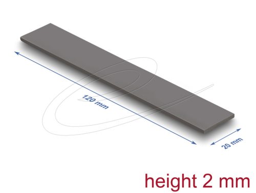 Delock Hővezető párna 120 x 20 x 2 mm M.2 modulokhoz 3,0 W/mK