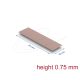 Delock Hővezető párna 70 x 20 x 0,75 mm M.2 modulokhoz 3,0 W/mK   nem szilikon anyagú