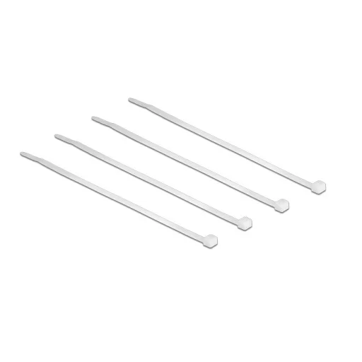 Delock áttetsző kábelkötözők L 100 x W 2.5 mm 100 db (18605)
