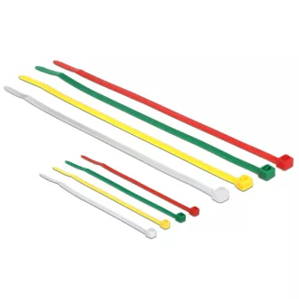   Delock színes kábelkötözők, 100 x 2.5 mm + 200 x 3.6 mm 200 darab (18628)