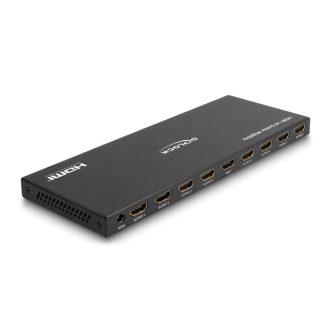   Delock HDMI elosztó 1 x HDMI megoszlik 8 x HDMI-vé, 4K 60 Hz kimenettel és downscalerrel (18654)