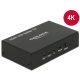 Delock HDMI UHD-es elosztó 1 x HDMI-bemenet > 2 x HDMI-kimenet 4K